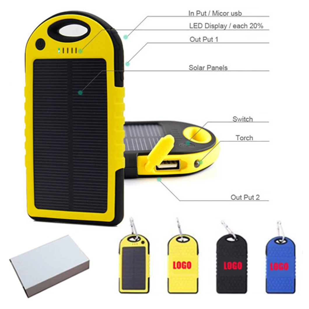 Original Manufacturer of 5000mAh New Solar Power Bank