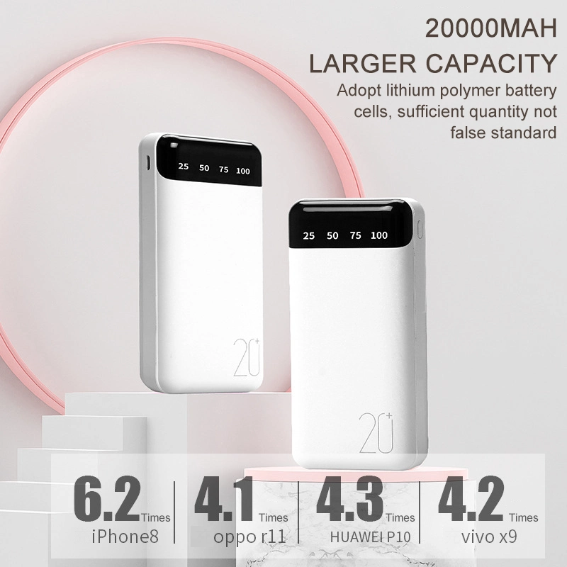 5000mAh Storage Battery Charger LED Display Power Station Powerbank