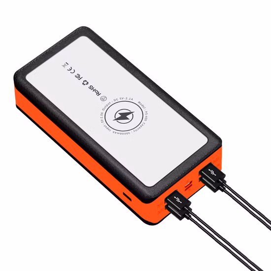 Power Bank 2022, caricabatterie a 4 cavi integrato con ventosa in silicone 10.000 mAh per power bank portatile per smartphone