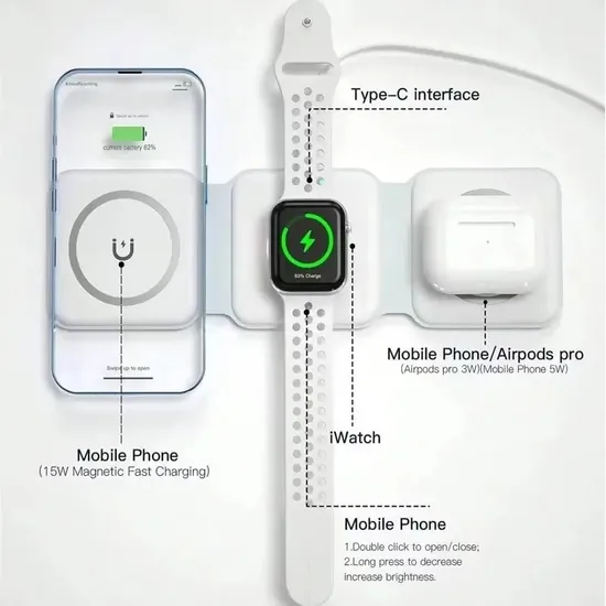 Caricabatterie portatile wireless da 10 W