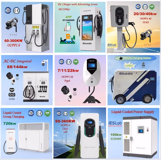 Vendita calda Stazione di ricarica DC EV Unità Chademo CCS 150kw Punto di ricarica per auto elettrica Ocpp EV DC Caricatore rapido con tensione di uscita 1000 V Personalizzazione di base