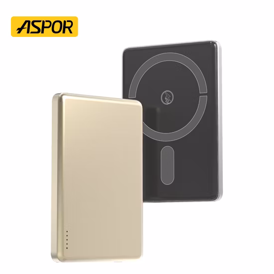 Power bank wireless trasparente con display digitale LED, 10.000 mAh