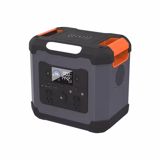 Deposito power bank esterno, alimentatore di emergenza mobile, batteria agli ioni di litio da 1500 W